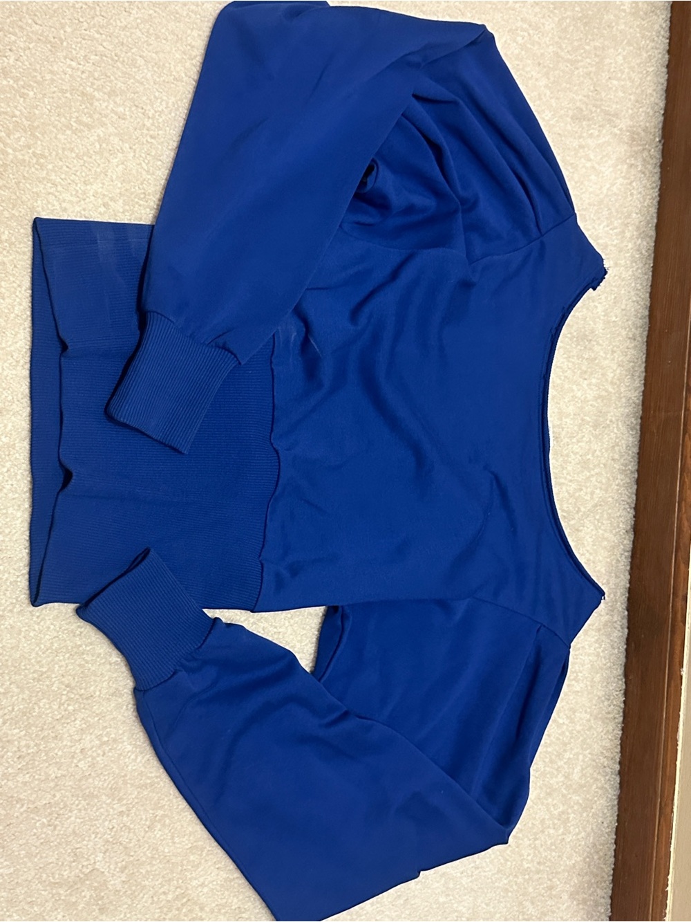 VENUS Royal Blue Scoop Neck Long Sleeve Sweatshirt